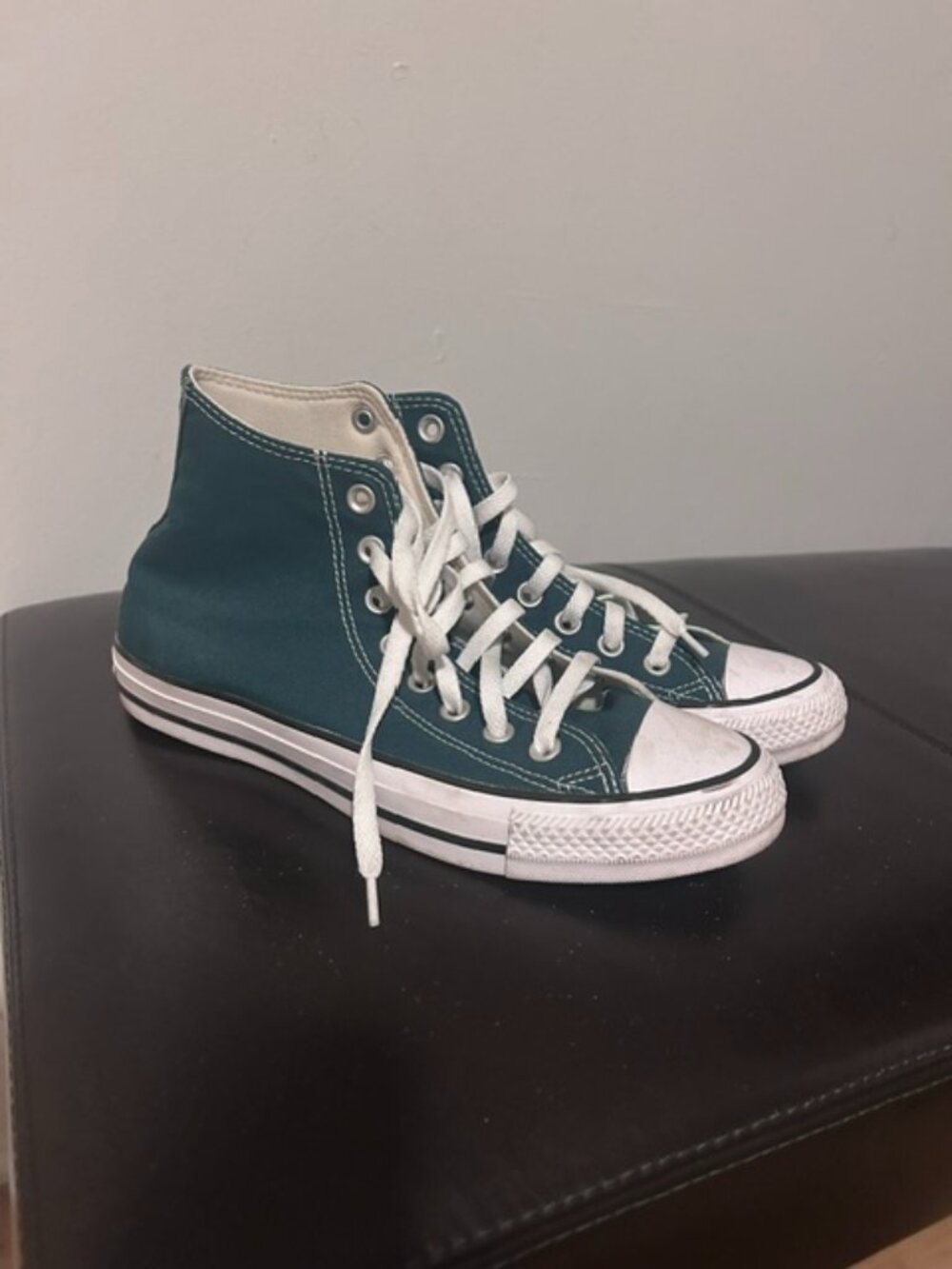 Green converse high tops!